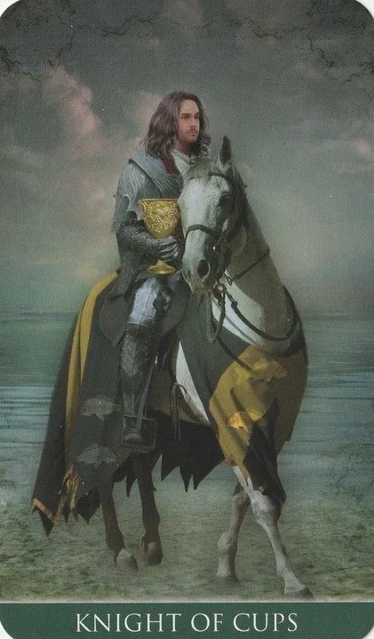 Knight of Cups card from the Thelema Tarot deck