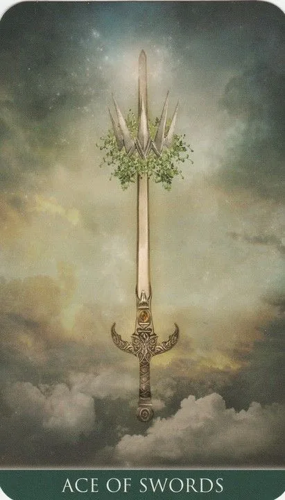 Ace of Swords card from the Thelema Tarot deck