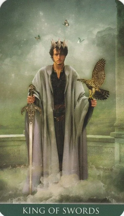 King of Swords card from the Thelema Tarot deck