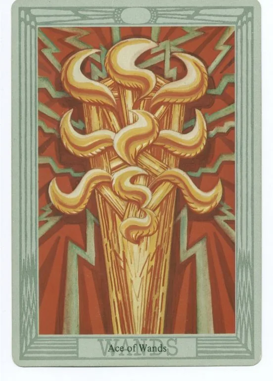 Six of Wands — Victory card from the Thoth Tarot deck