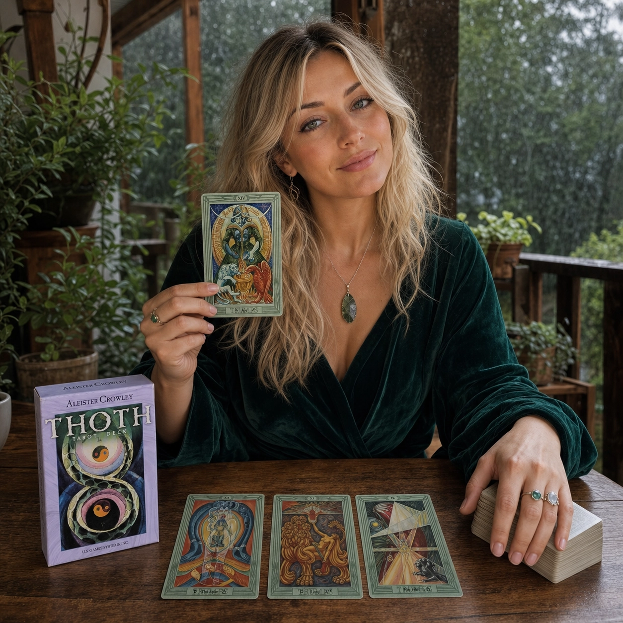 The Thoth Tarot Review 1 Aurica reading with the Aleister Crowley Thoth Tarot deck