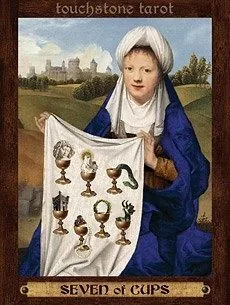 7 of Cups card from the Touchstone Tarot deck