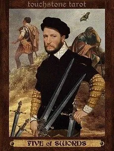 5 of Swords card from the Touchstone Tarot deck