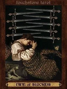9 of Swords card from the Touchstone Tarot deck
