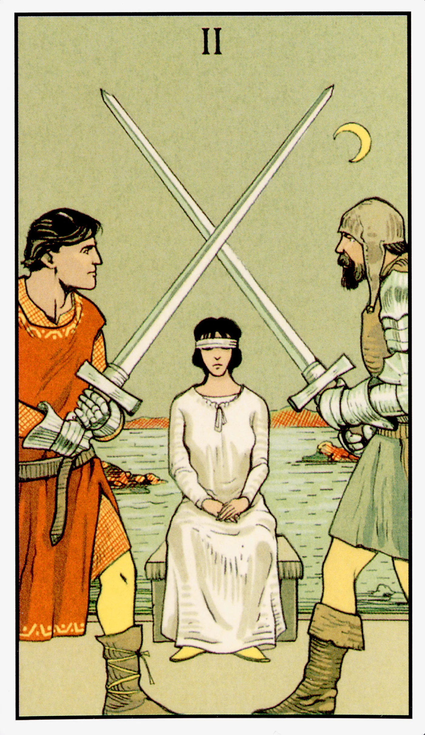 Two of Swords — After Tarot by Lo Scarabeo Two of Swords card from the After Tarot deck by Lo Scarabeo