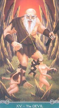 The Devil from the Universal Celtic Tarot deck