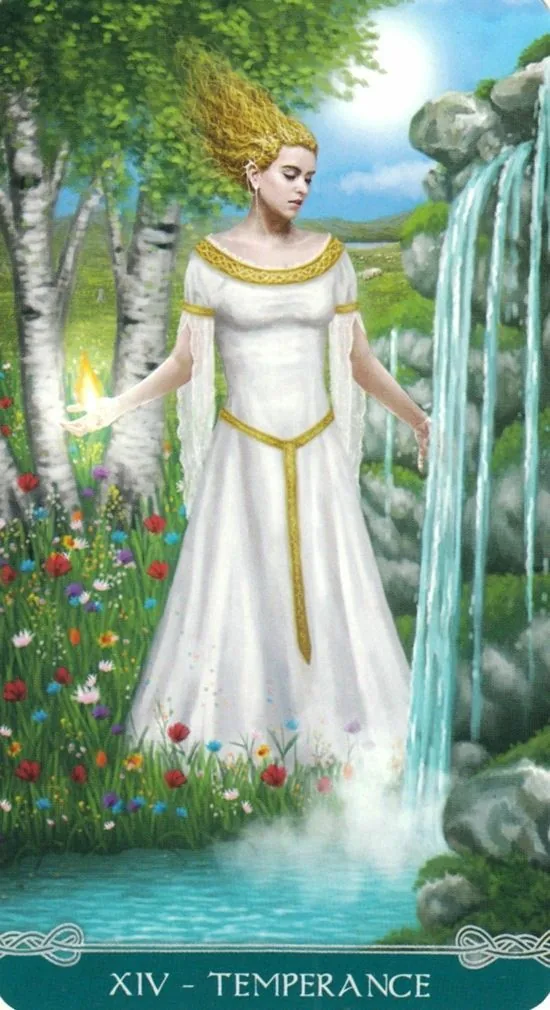 Temperance from the Universal Celtic Tarot deck