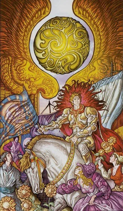 Ace of Pentacles card from the Universal Fantasy Tarot deck
