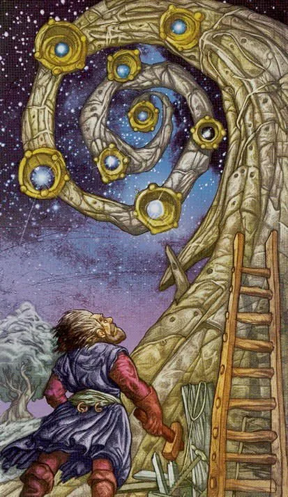 The Star card from the Universal Fantasy Tarot deck