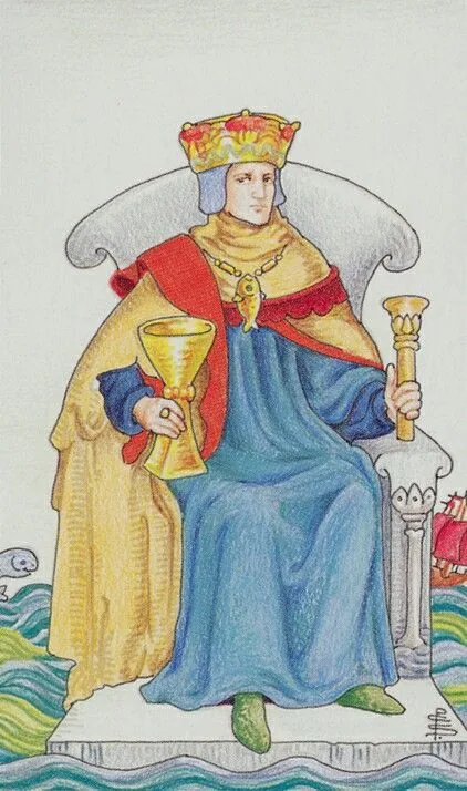 King of Cups card from the Universal Waite Tarot deck
