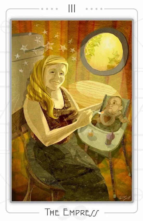 The Empress card from The Urban Tarot deck