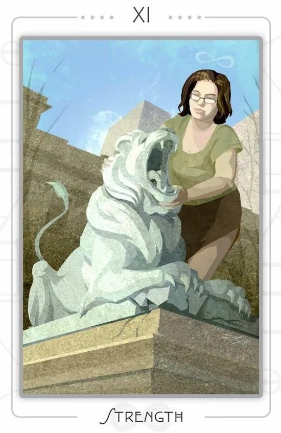 Strength card from The Urban Tarot deck