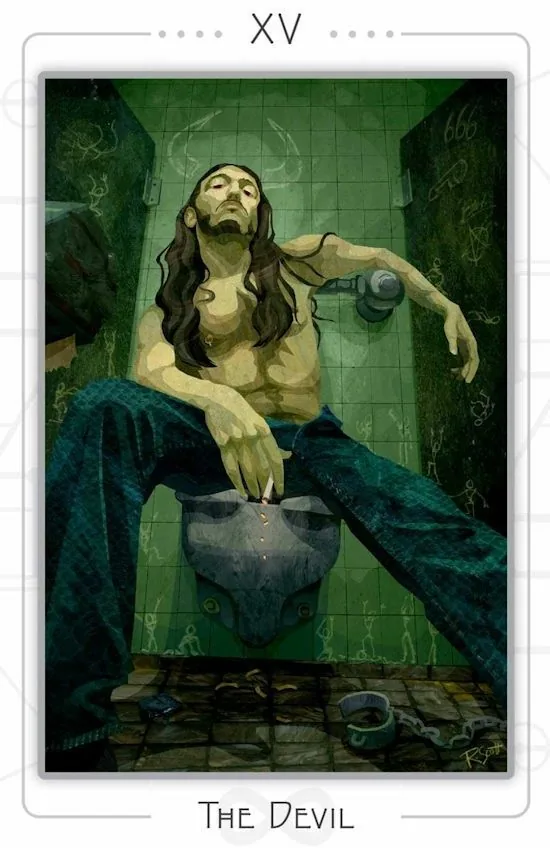The Devil card from The Urban Tarot deck