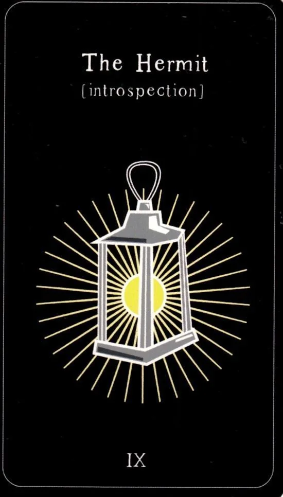 The Hermit card from the The Vibrant Soul Tarot deck