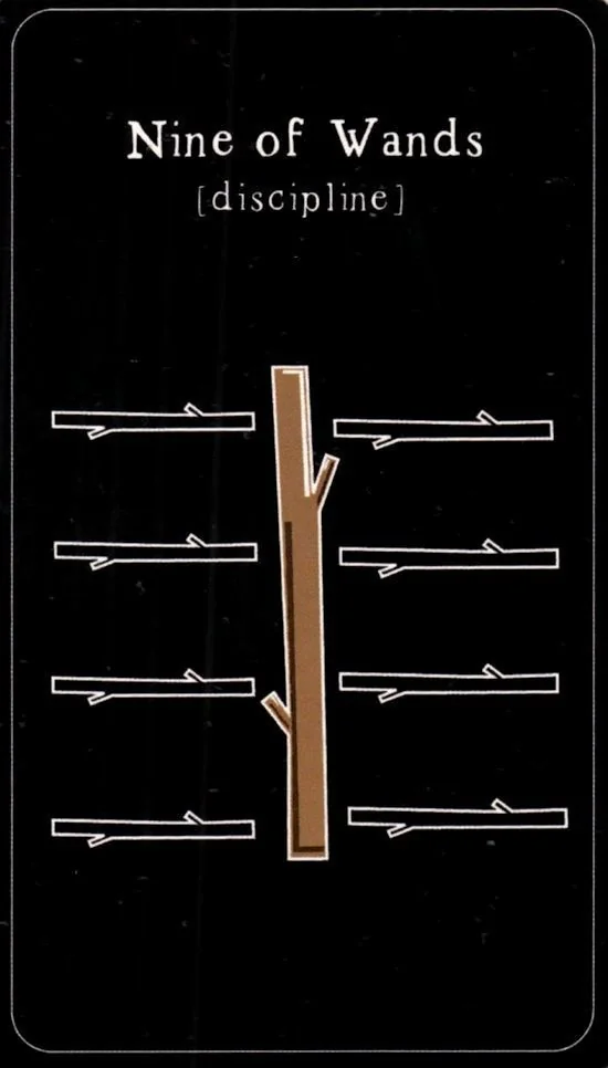 9 of Wands card from the The Vibrant Soul Tarot deck