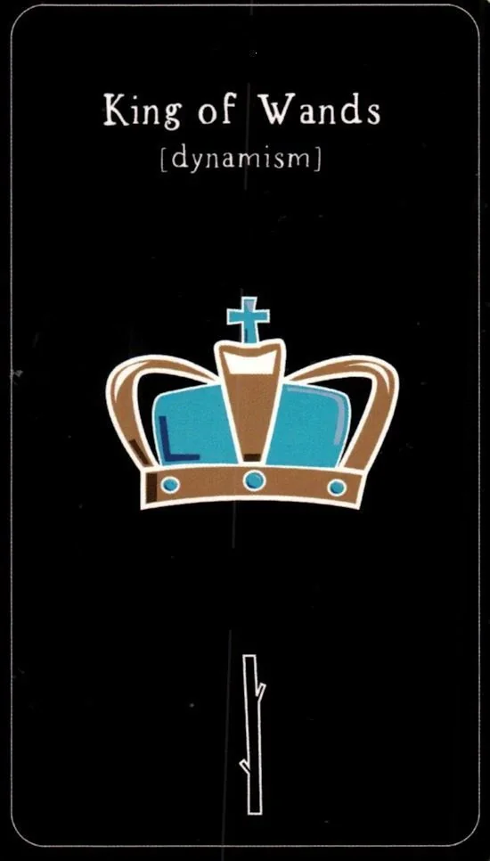 King of Wands card from the The Vibrant Soul Tarot deck