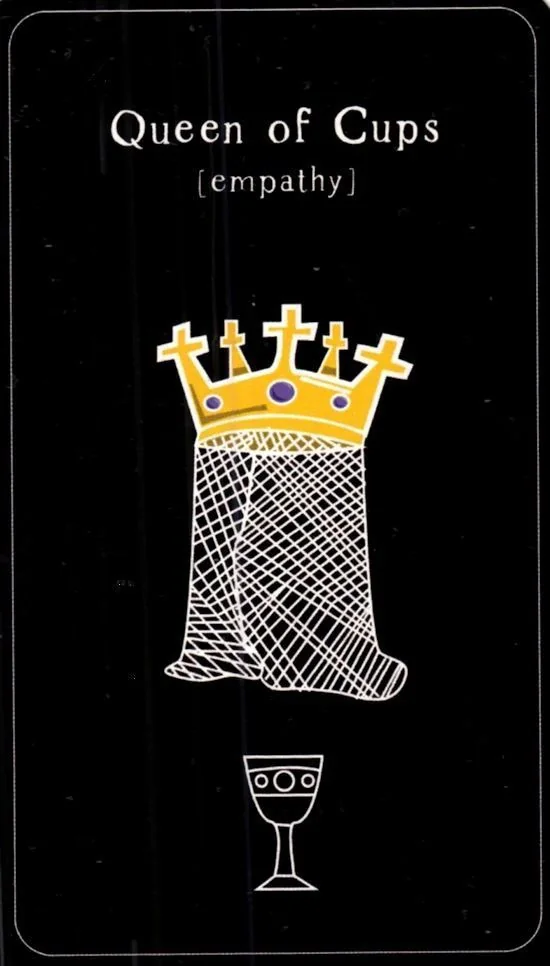 Queen of Cups card from the The Vibrant Soul Tarot deck