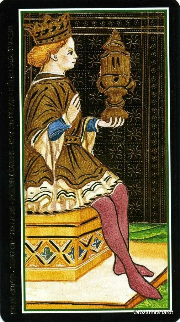 Source card 33 card from the Visconti Tarot deck