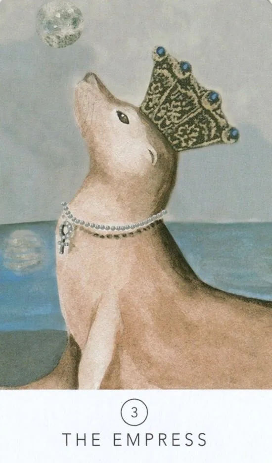 The Empress card from the White Sage Tarot deck