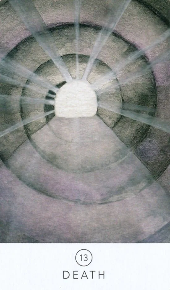 Death card from the White Sage Tarot deck
