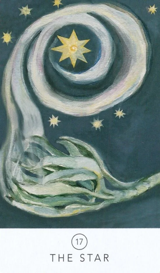 The Star card from the White Sage Tarot deck