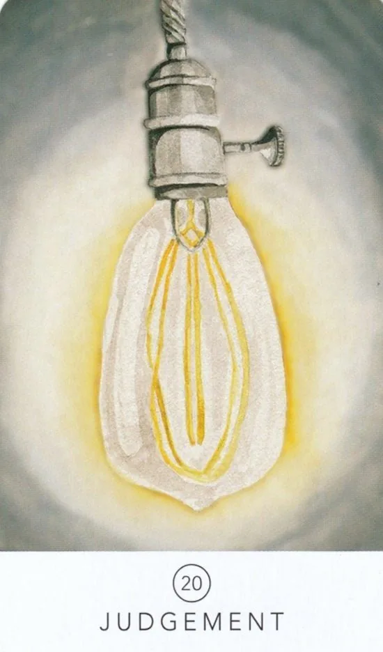 Judgement card from the White Sage Tarot deck