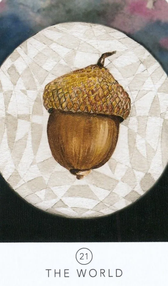 The World card from the White Sage Tarot deck
