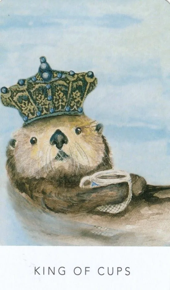 King of Cups card from the White Sage Tarot deck