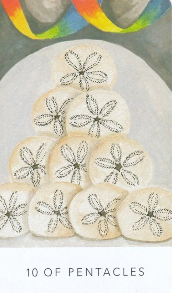 10 of Pentacles card from the White Sage Tarot deck