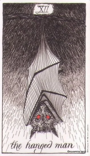 The Hanged Man card from the The Wild Unknown Tarot deck