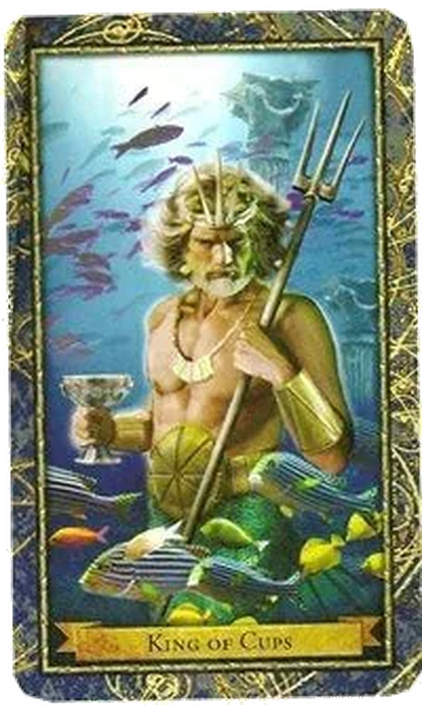 King of Cups card from the Wizards Tarot deck by Corrine Kenner