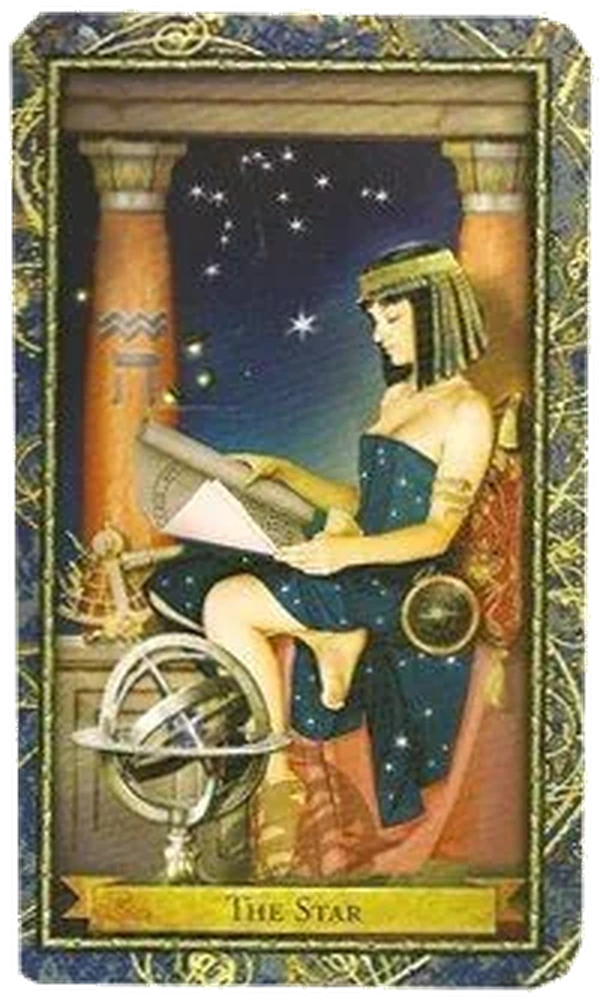 The Star card from the Wizards Tarot deck by Corrine Kenner