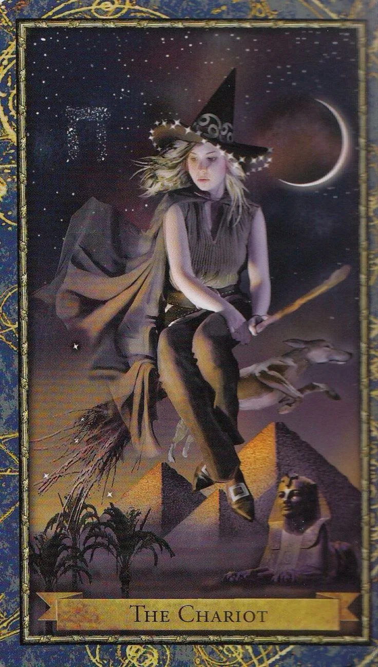 The Chariot card from the Wizards Tarot deck