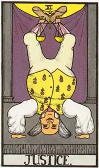 Wonderland Tarot Review 7 Justice card from the Wonderland Tarot deck