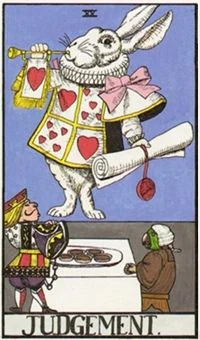 Judgement card from the Wonderland Tarot deck