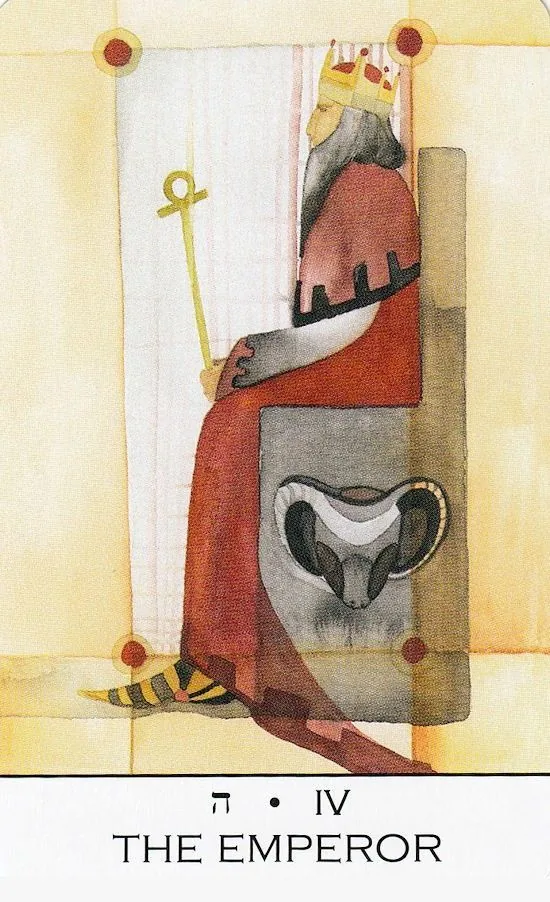 Emperor card from the Zillich Tarot deck
