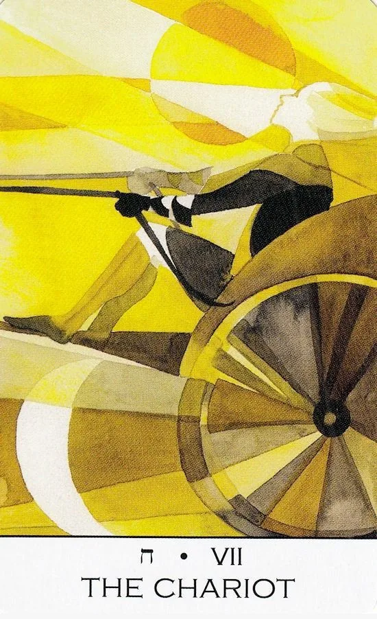 Chariot card from the Zillich Tarot deck