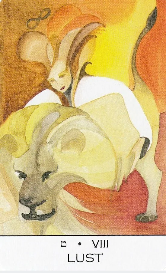 Lust card from the Zillich Tarot deck