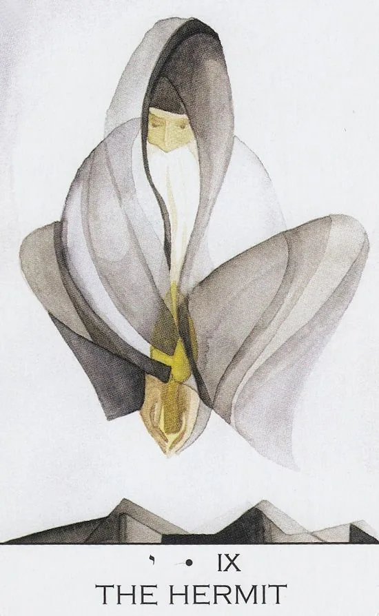 Hermit card from the Zillich Tarot deck