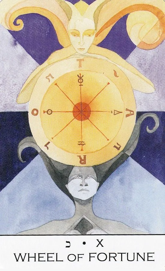 Wheel card from the Zillich Tarot deck