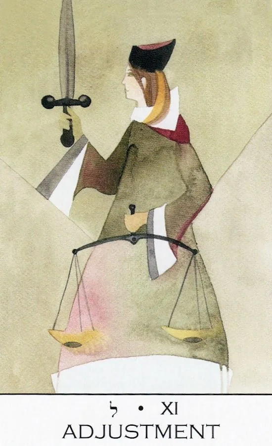 Adjustment card from the Zillich Tarot deck