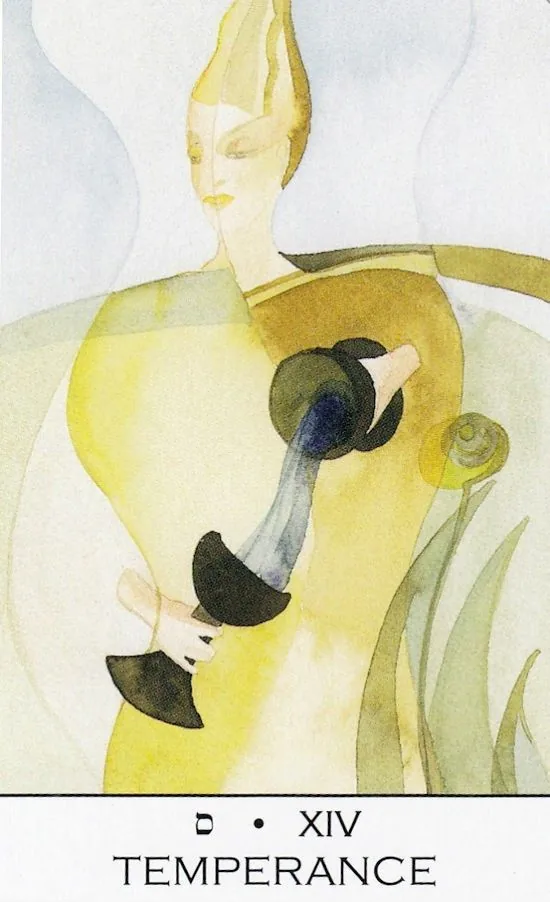Temperance card from the Zillich Tarot deck