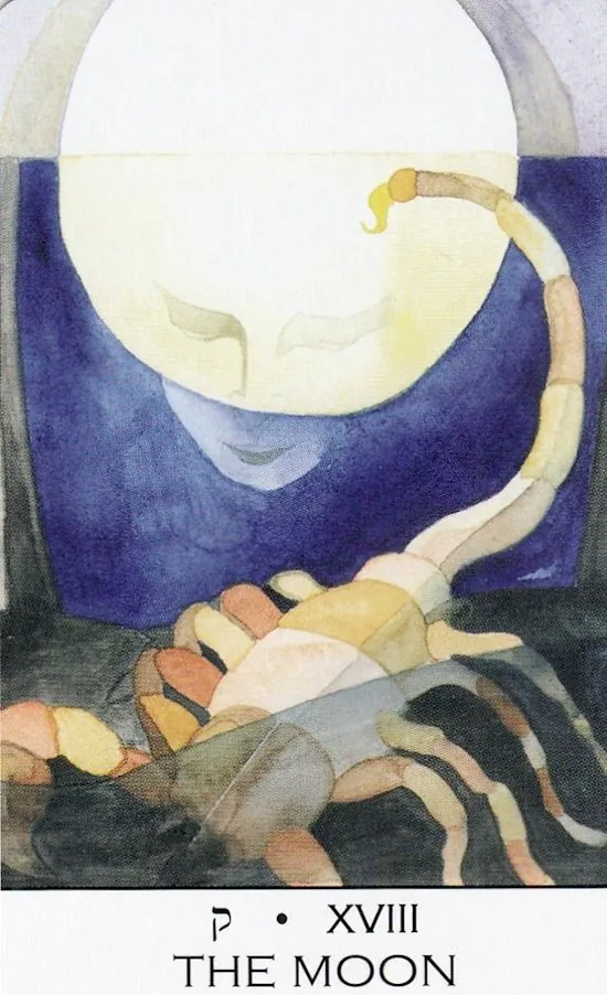 Moon card from the Zillich Tarot deck