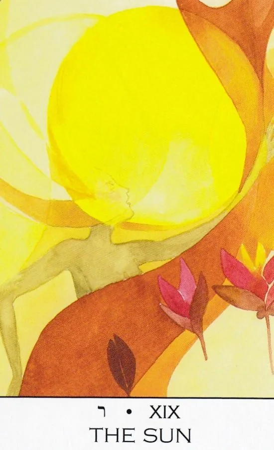 Sun card from the Zillich Tarot deck