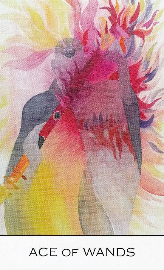 Ace of Wands card from the Zillich Tarot deck