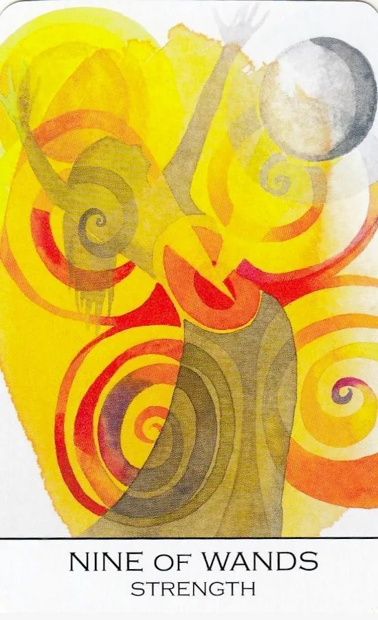9 of Wands card from the Zillich Tarot deck