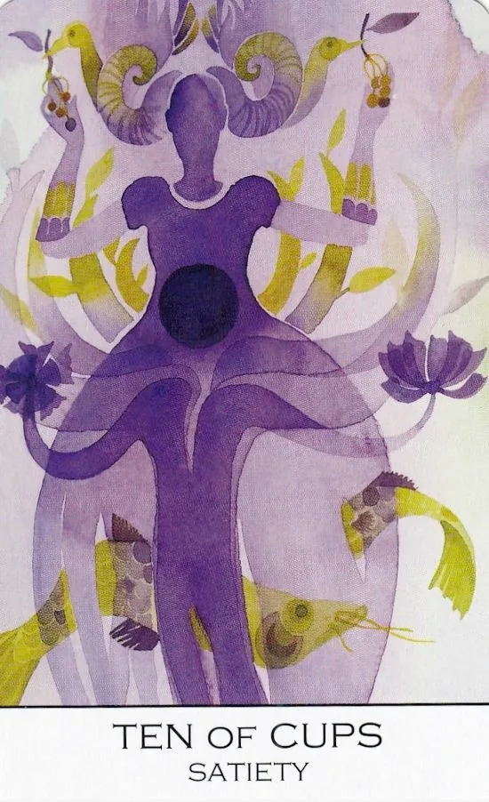 10 of Cups card from the Zillich Tarot deck