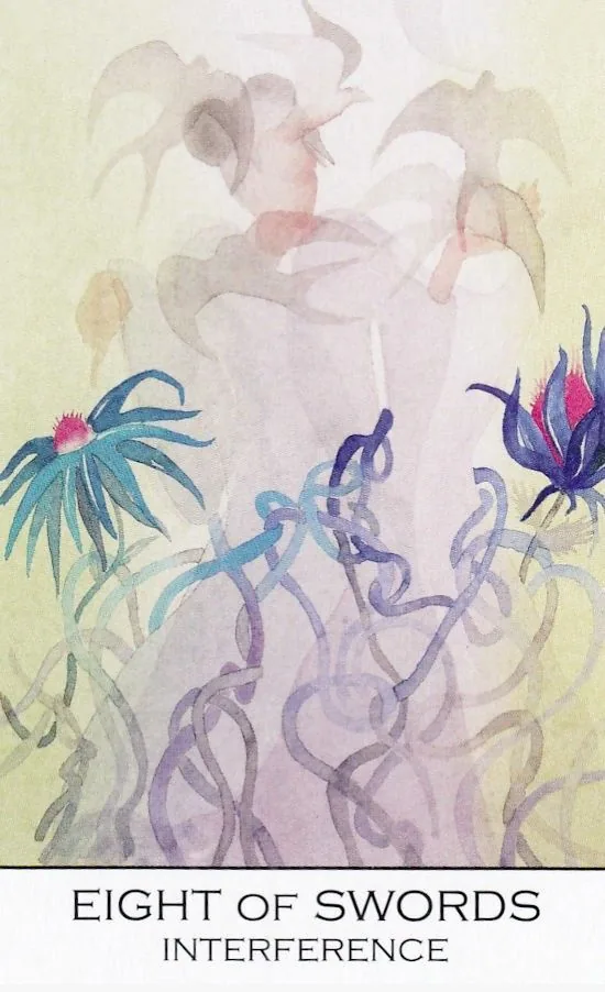 8 of Swords card from the Zillich Tarot deck