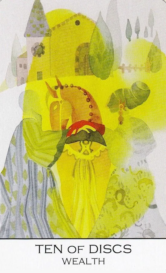 10 of Discs card from the Zillich Tarot deck