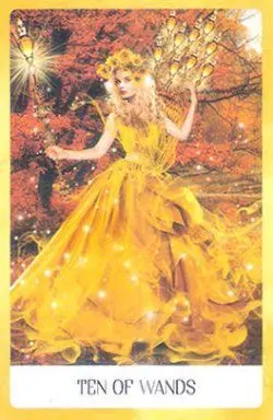 10 of Wands - Chakra Wisdom Tarot - Tarot Deck by Tori Hartman